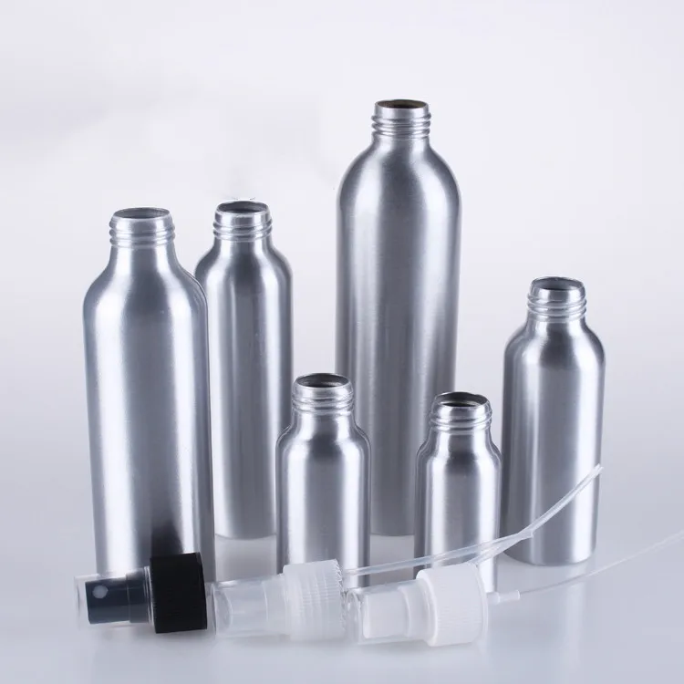 30/50/100ml Aluminum Empty Bottle Mice Spray Bottle Fine Mist Aluminum Refill Travel Bottle Essential Oil Spray Bottles
