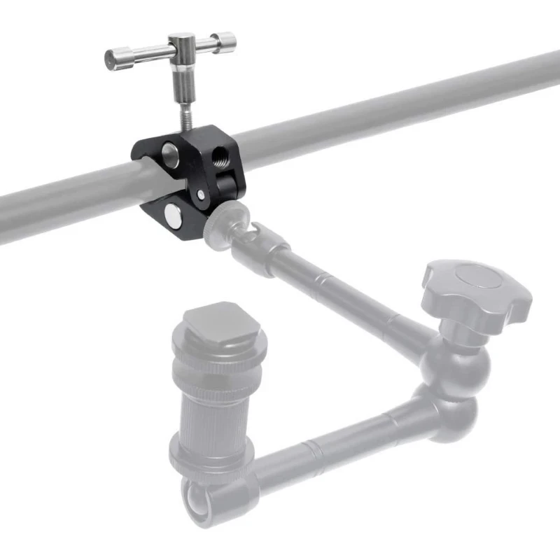 Super Clamp 7/11 Inches Adjustable Magic Articulated Arm for Mounting Monitor LED Light LCD Video Camera Flash Camera DSLR