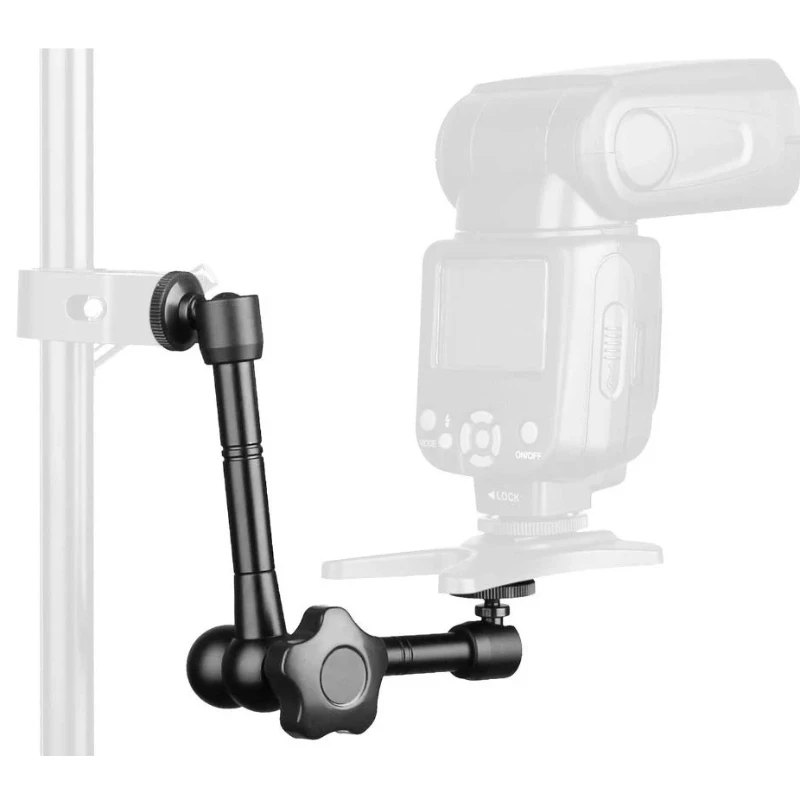 Super Clamp 7/11 Inches Adjustable Magic Articulated Arm for Mounting Monitor LED Light LCD Video Camera Flash Camera DSLR