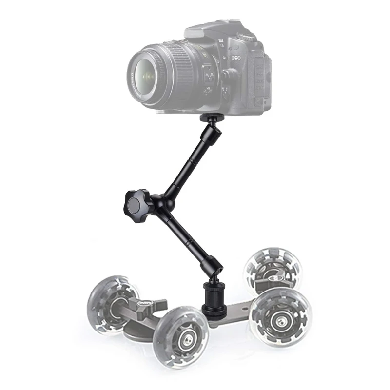 Super Clamp 7/11 Inches Adjustable Magic Articulated Arm for Mounting Monitor LED Light LCD Video Camera Flash Camera DSLR
