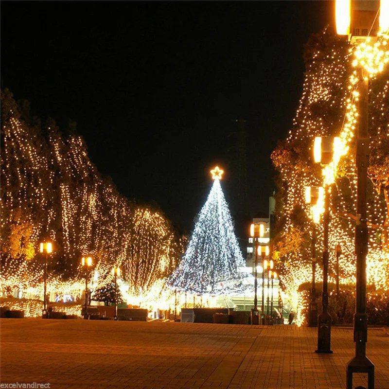 110V 220V 10M 100 Led String Garland Christmas Tree Chain Fairy Light Waterproof Home Garden Party Outdoor Holiday Decoration