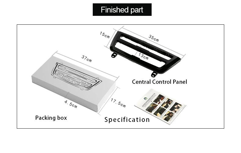 Dashboard Center Console Ambient lighting Interior 2 Colors Radio AC Panel LED Trim For BMW 3 4 series F30 F31 F32 F33 F34 F36