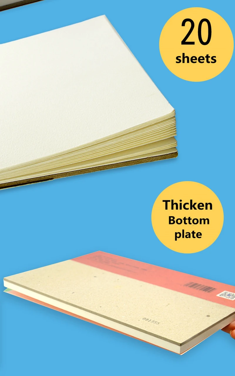 Baohong 100% Cotton Artist Watercolor Paper 300g 20sheets Professional Watercolor Sketchbook Pad For Painting Art Supplies