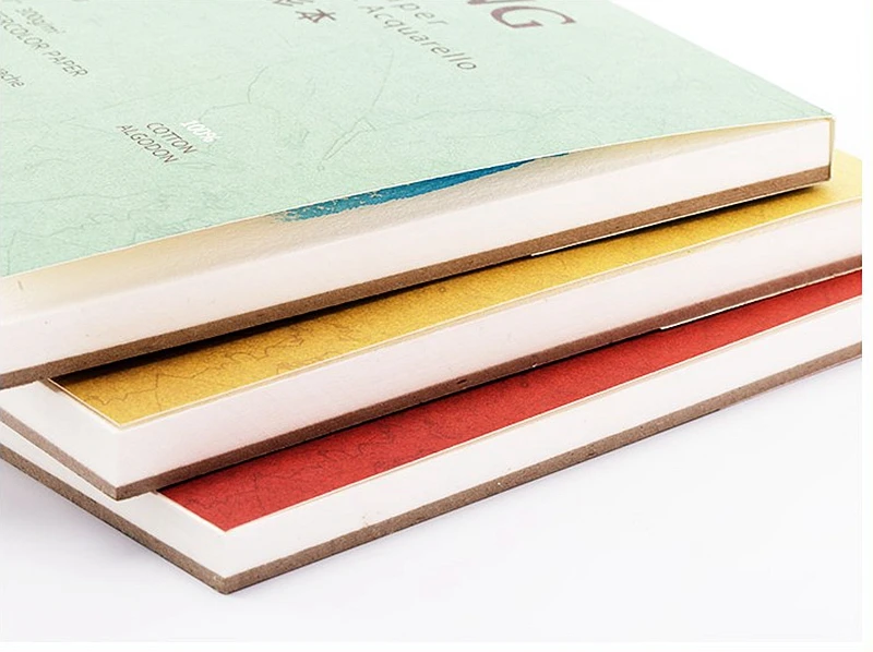 Baohong 100% Cotton Artist Watercolor Paper 300g 20sheets Professional Watercolor Sketchbook Pad For Painting Art Supplies