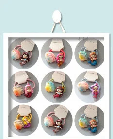 1 PCS New Girls Colorful Wigs Ponytail Kids Hair Accessories Hair Ornament Headbands Rubber Bands Beauty Hair Bands