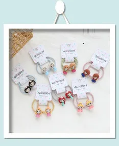 1 PCS New Girls Colorful Wigs Ponytail Kids Hair Accessories Hair Ornament Headbands Rubber Bands Beauty Hair Bands