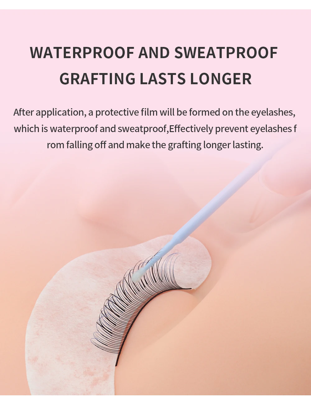 GLAMLASH 10ml/15ml Lashes Super Bonder For Eyelash Extension Bonder Private Label Grafting Eyelash Glue Quick Drying Long Last