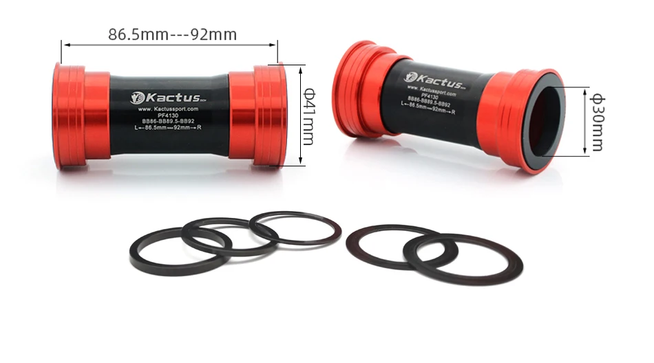 PF4124 BB86 92 Pressfit Bottom Brackets Mtb Road Bicycle BB PF4130 PF41-DUB Frame Shell 86.5-92mm Fit for Shimano SRAM GXP-DUB