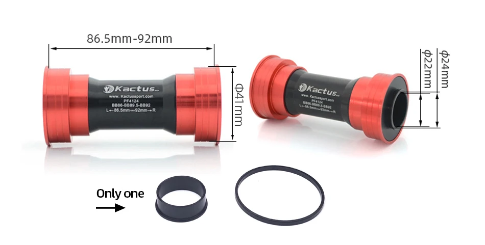PF4124 BB86 92 Pressfit Bottom Brackets Mtb Road Bicycle BB PF4130 PF41-DUB Frame Shell 86.5-92mm Fit for Shimano SRAM GXP-DUB