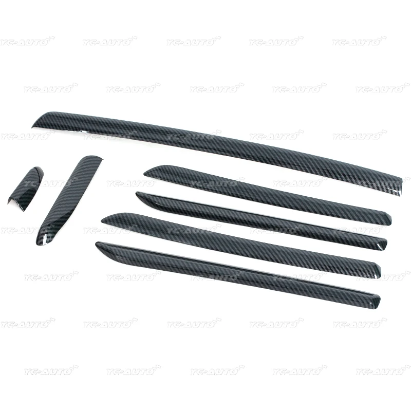 Car LHD Center Console Door Panel Carbon Fiber Trim ABS For Audi A3 S3 RS3 2014-2018 Interior Moldings Cover Trims