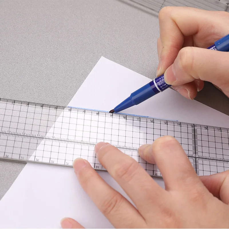 1/2pcs 15cm Quilting Patchwork Ruler Fabric Cloth Cutting Ruler Acrylic Sewing Rulers DIY Knitting Crafts Tailor Sewing Tools