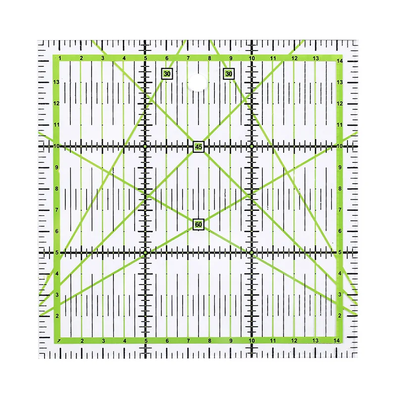 1/2pcs 15cm Quilting Patchwork Ruler Fabric Cloth Cutting Ruler Acrylic Sewing Rulers DIY Knitting Crafts Tailor Sewing Tools