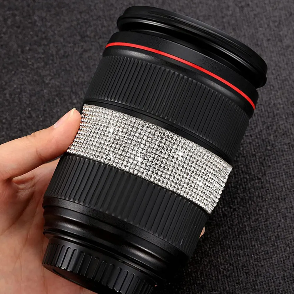 Self Adhesive Crystal Rhinestone Sticker Diamond Ribbon DIY Sticker Rhinestones Arts Crafts Car Phone Decoration Dropshipping