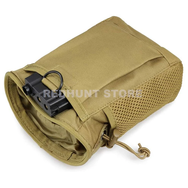Tactical Molle Drawstring Magazine Dump Pouch Adjustable Utility Belt Fanny Hip Holster Bag Outdoor Ammo Pouch