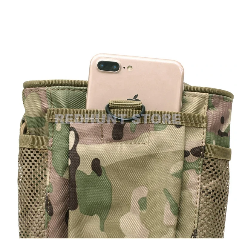 Tactical Molle Drawstring Magazine Dump Pouch Adjustable Utility Belt Fanny Hip Holster Bag Outdoor Ammo Pouch