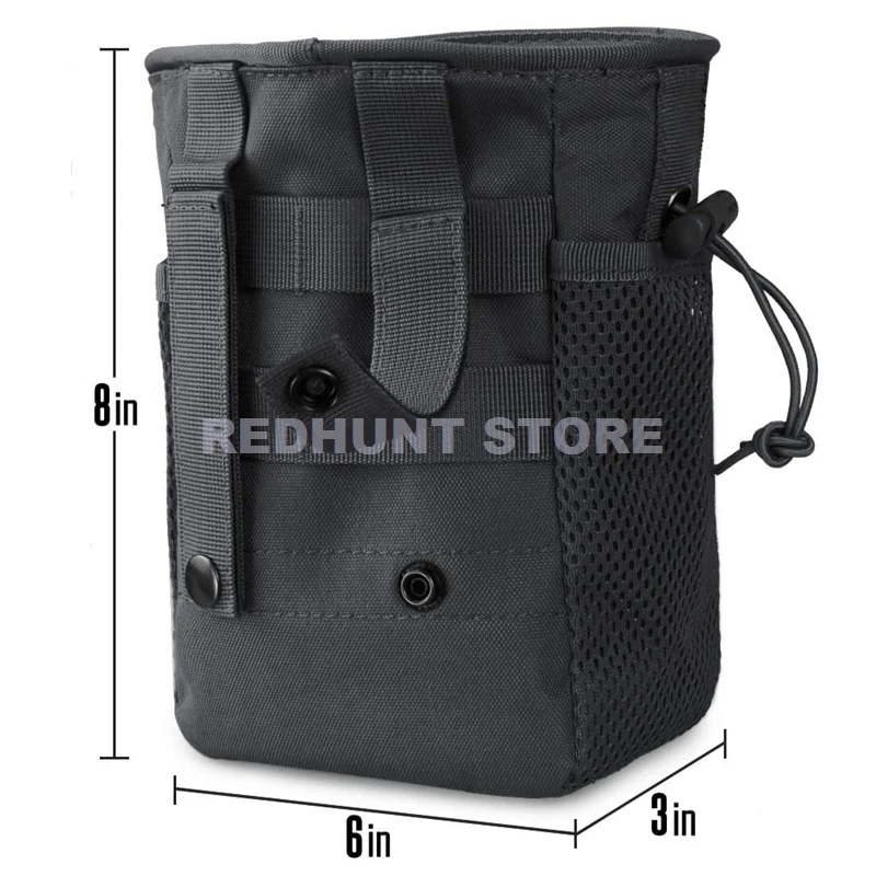 Tactical Molle Drawstring Magazine Dump Pouch Adjustable Utility Belt Fanny Hip Holster Bag Outdoor Ammo Pouch