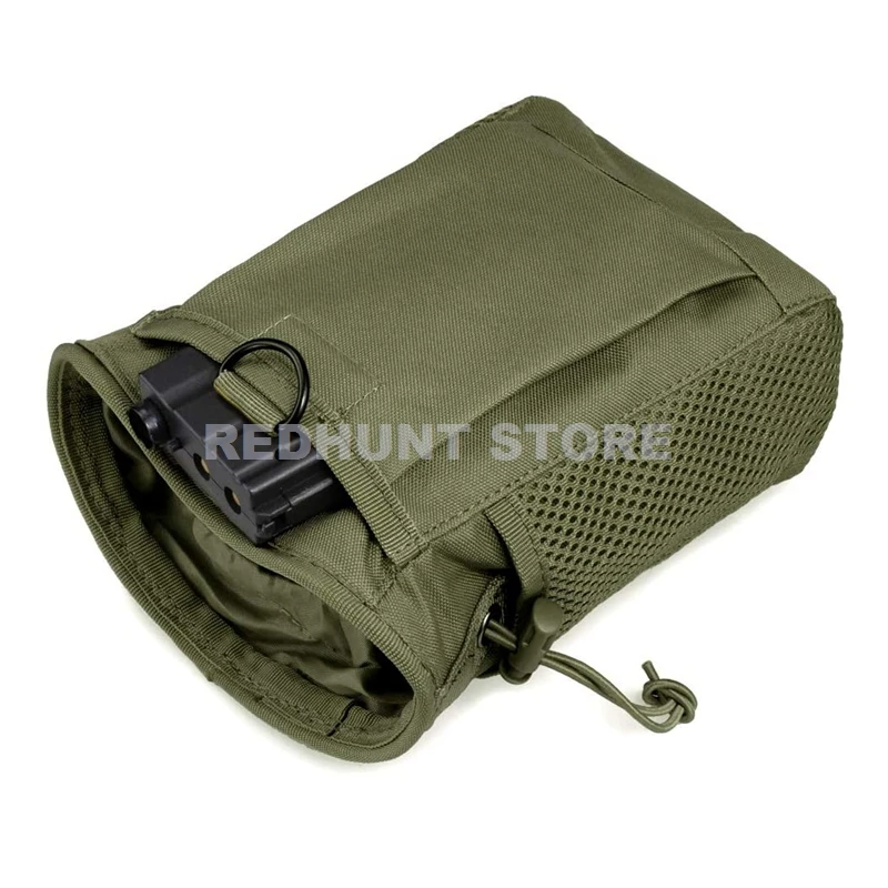 Tactical Molle Drawstring Magazine Dump Pouch Adjustable Utility Belt Fanny Hip Holster Bag Outdoor Ammo Pouch