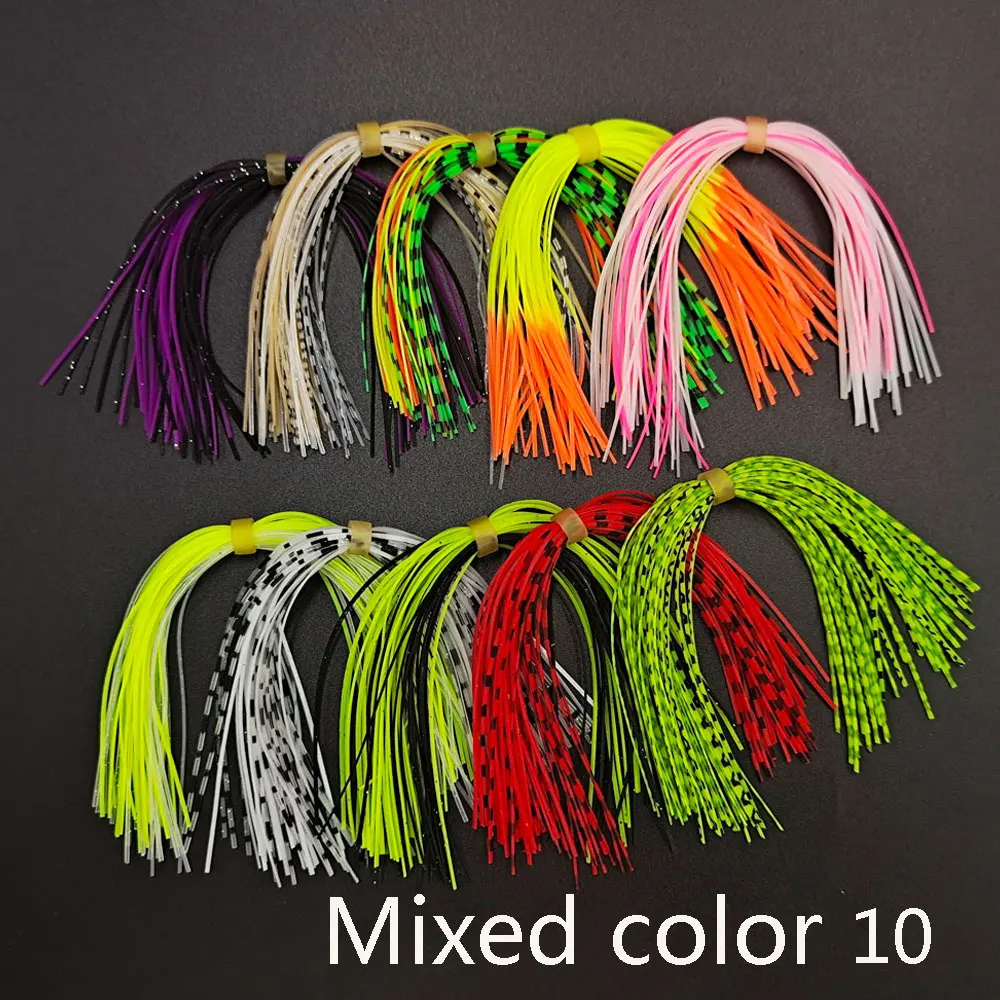 5/10 Bundles silicon skirts fishing lure Spinner bait Buzzbait  silk Rubber Jig Lures Fly Tying Material Fishing Accessories