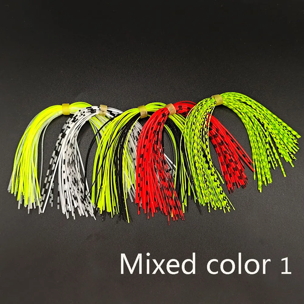 5/10 Bundles silicon skirts fishing lure Spinner bait Buzzbait  silk Rubber Jig Lures Fly Tying Material Fishing Accessories