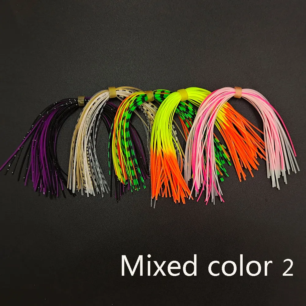 5/10 Bundles silicon skirts fishing lure Spinner bait Buzzbait  silk Rubber Jig Lures Fly Tying Material Fishing Accessories