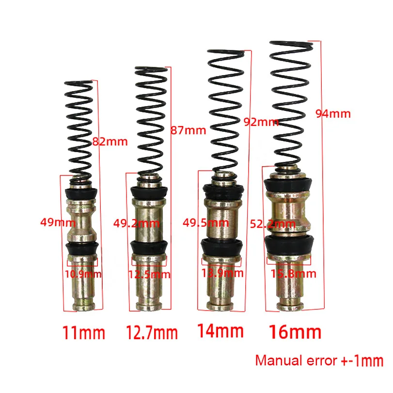 Motorcycle Scooter Brake Pump Front and Rear Master Cylinder Piston Oil Seal Leather Bowl Repair Kit 14mm 12.7mm 11mm