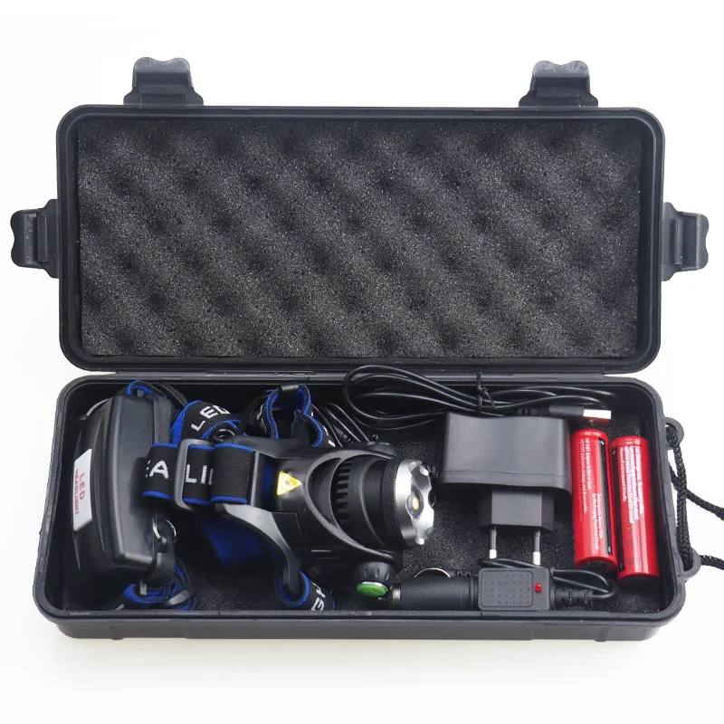 Powerful LED Headlamp 18650 DC Rechargeable Headlight Zoomable Head Lamp Waterproof Head Light High Lumens Head Flashlight