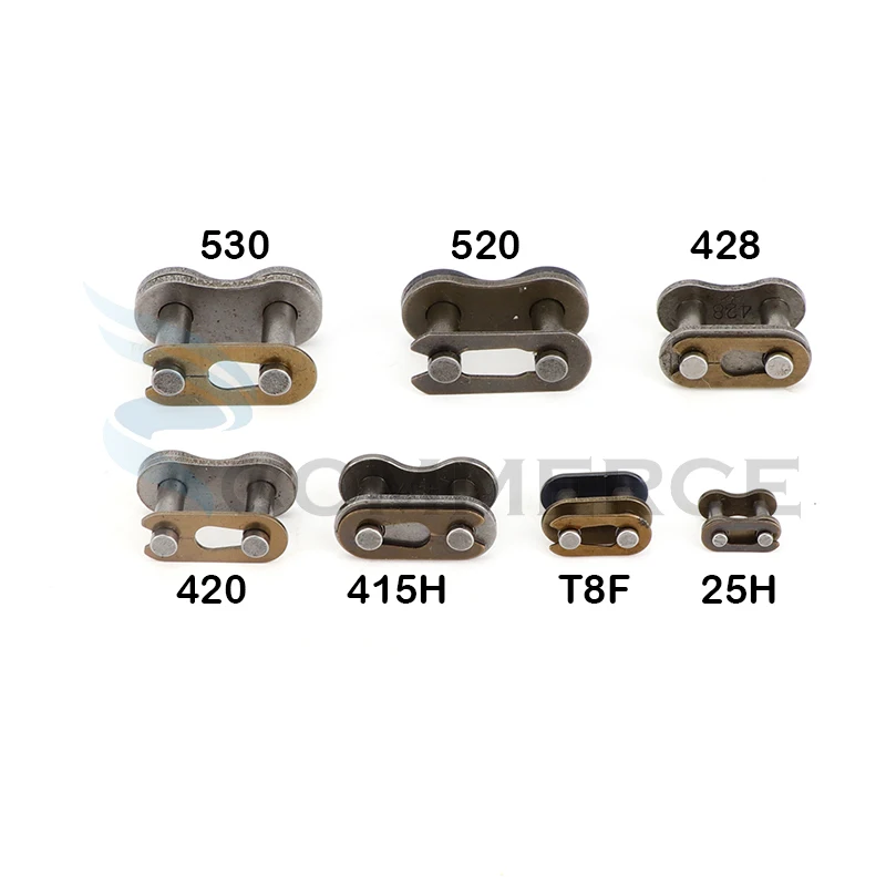 5Pcs/lot 25H/T8F/420/428/428H/520/530 Chain Master Link for Pocket Dirt Pit ATV Quad Go Kart E Gas Scooter Motorcycle parts