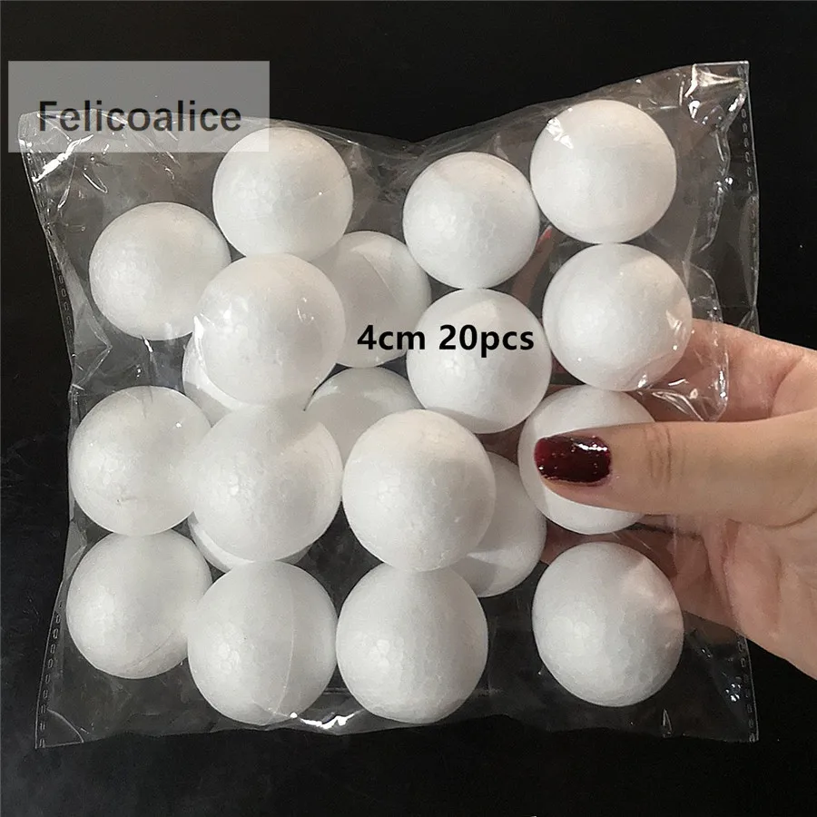 1cm To 5cm Availalble Modelling Polystyrene Styrofoam Foam Round Balls Spheres Crafts DIY Party Wedding Ball Decoration Supplies