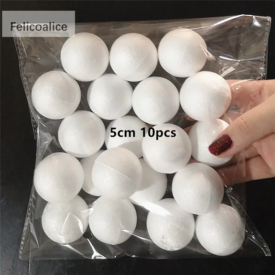 1cm To 5cm Availalble Modelling Polystyrene Styrofoam Foam Round Balls Spheres Crafts DIY Party Wedding Ball Decoration Supplies