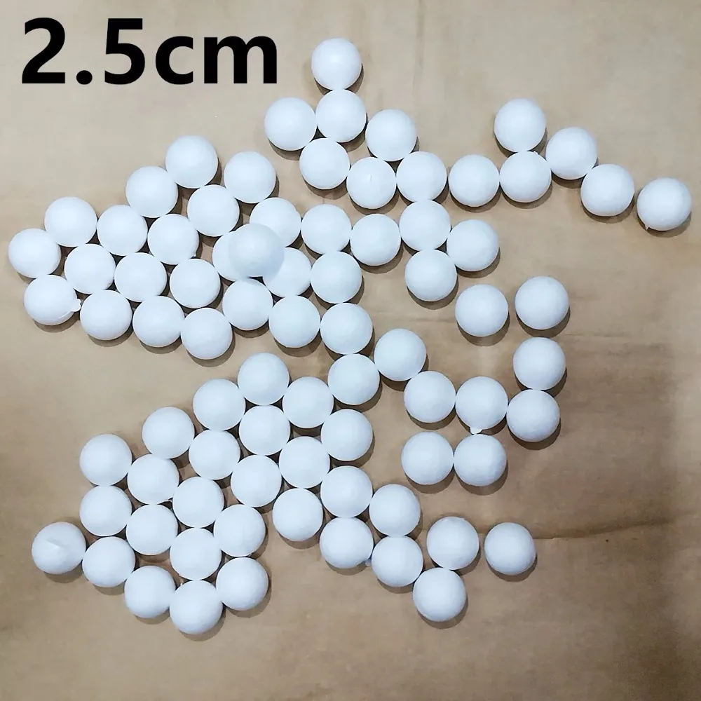 1cm To 5cm Availalble Modelling Polystyrene Styrofoam Foam Round Balls Spheres Crafts DIY Party Wedding Ball Decoration Supplies