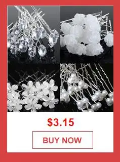 20pcs Women Hair Clips Flower Hairpin Stick Wedding Bridal Crystal Pearl Hairpins U Shaped Hair Clip Barrettes Hair Accessories