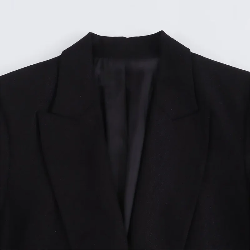 Willshela Women Fashion With Pockets Solid Blazer Vintage Notched Neck Long Sleeves Female Chic Lady Outfits