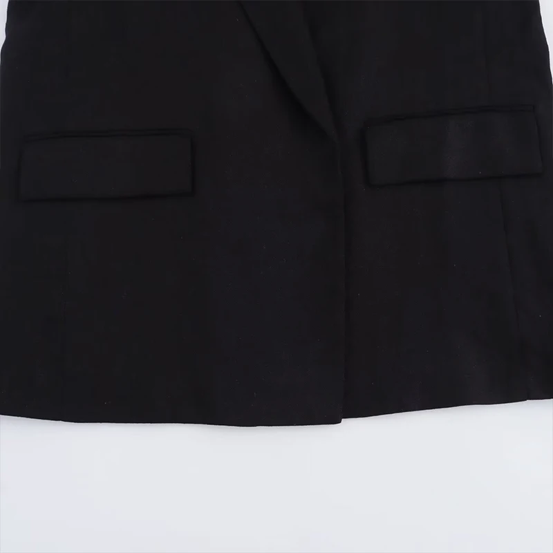 Willshela Women Fashion With Pockets Solid Blazer Vintage Notched Neck Long Sleeves Female Chic Lady Outfits
