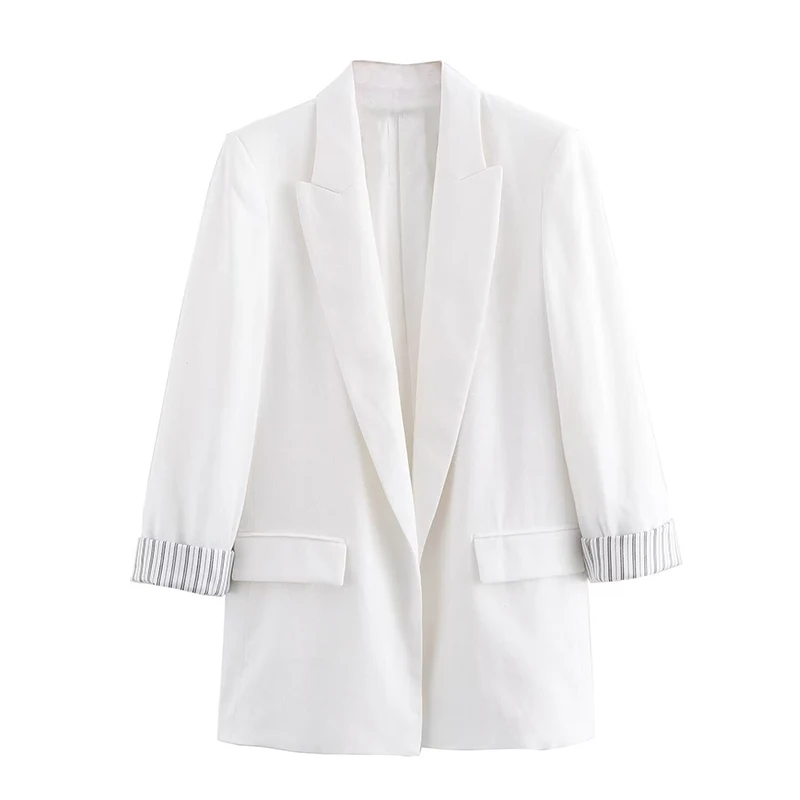 Willshela Women Fashion With Pockets Solid Blazer Vintage Notched Neck Long Sleeves Female Chic Lady Outfits