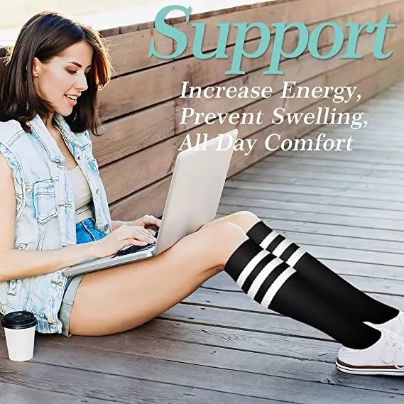 Compression Socks Women Men Knee High 30MmHg Sports Socks Edema Diabetes Varicose Veins Running Stocking Wholesale Dropshipping