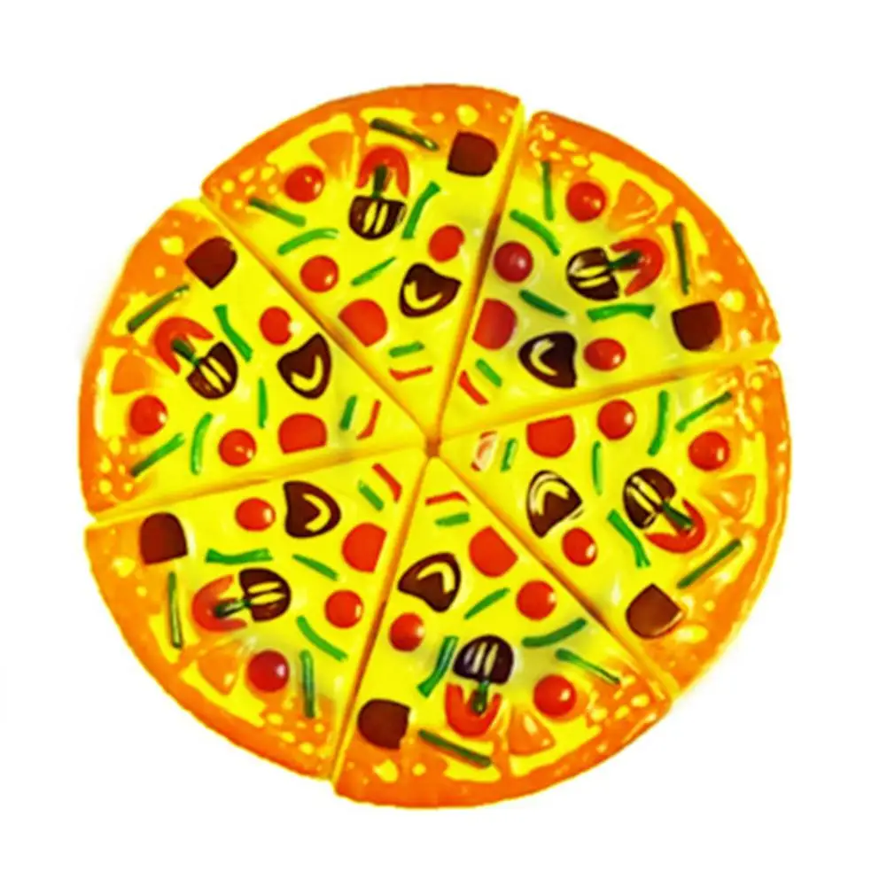 Kids Pizza Cutting Toy Simulation Plastic Pizza Dinette Child Toy Kitchen Pretend Play Food Cooking Kitchen Toys for Girls Kids
