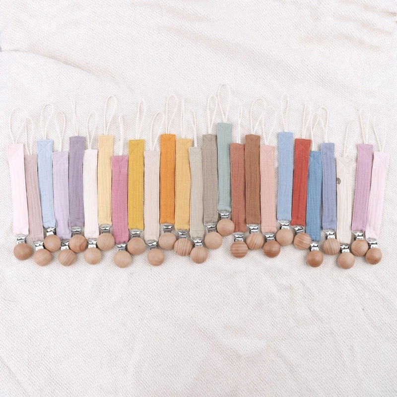 Baby Pacifier Clip Pacifier Anti-lost Chain Clip Nipple Holder Soft Cotton Children Kid Pacifier Soother Holder