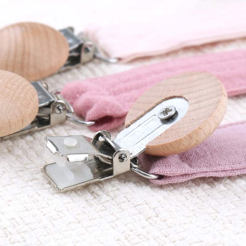 Baby Pacifier Clip Pacifier Anti-lost Chain Clip Nipple Holder Soft Cotton Children Kid Pacifier Soother Holder