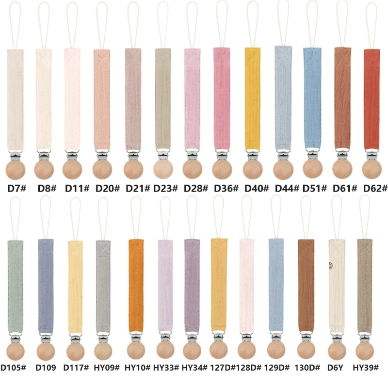Baby Pacifier Clip Pacifier Anti-lost Chain Clip Nipple Holder Soft Cotton Children Kid Pacifier Soother Holder