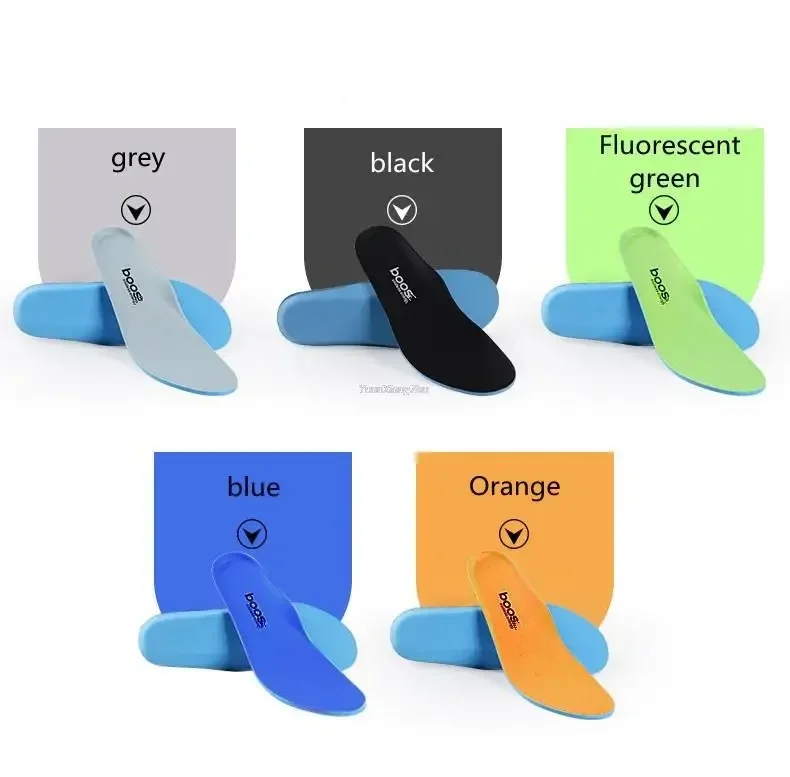 Sports Shock-Absorbing Insoles Soft Breathable Deodorant Cushion Shoe Inserts Running Anti-slip Template for Men Women Insole