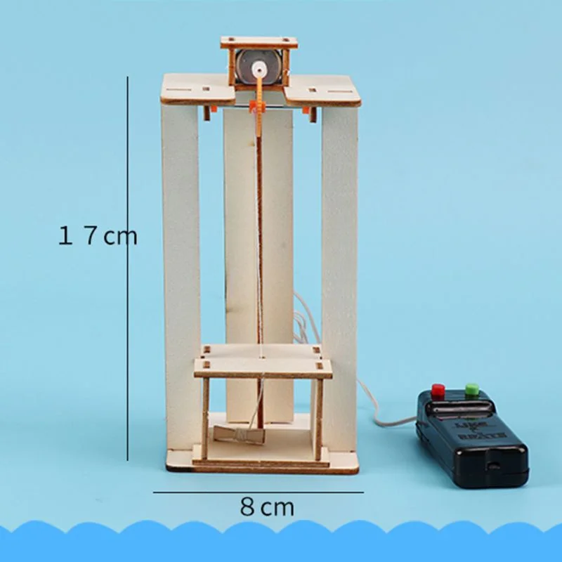 Children's Puzzle Toys Science Experiment Puzzle Kit Creative Education DIY Electric Elevator Lift Model School Teaching Aids