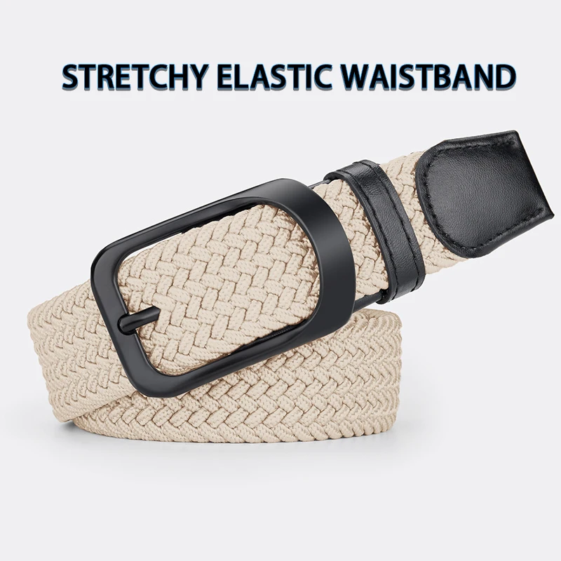 Men's elastic belt Women's elastic belts Fashion Minimalist Belt with Jeans Outdoor Sports Pin Buckle Unisex Belt