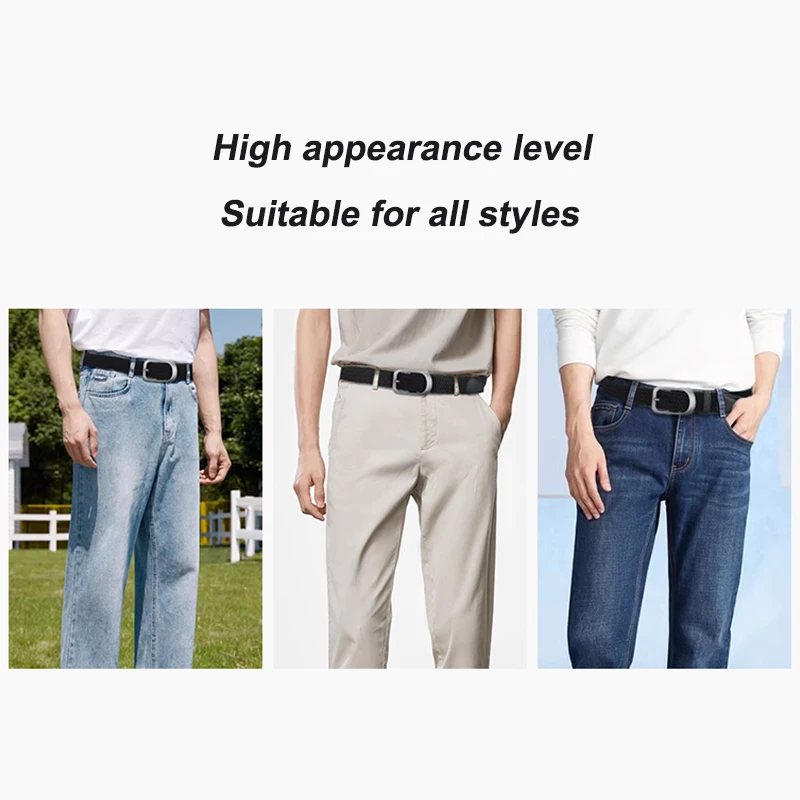 Men's elastic belt Women's elastic belts Fashion Minimalist Belt with Jeans Outdoor Sports Pin Buckle Unisex Belt