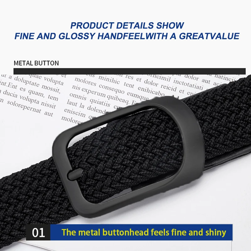Men's elastic belt Women's elastic belts Fashion Minimalist Belt with Jeans Outdoor Sports Pin Buckle Unisex Belt