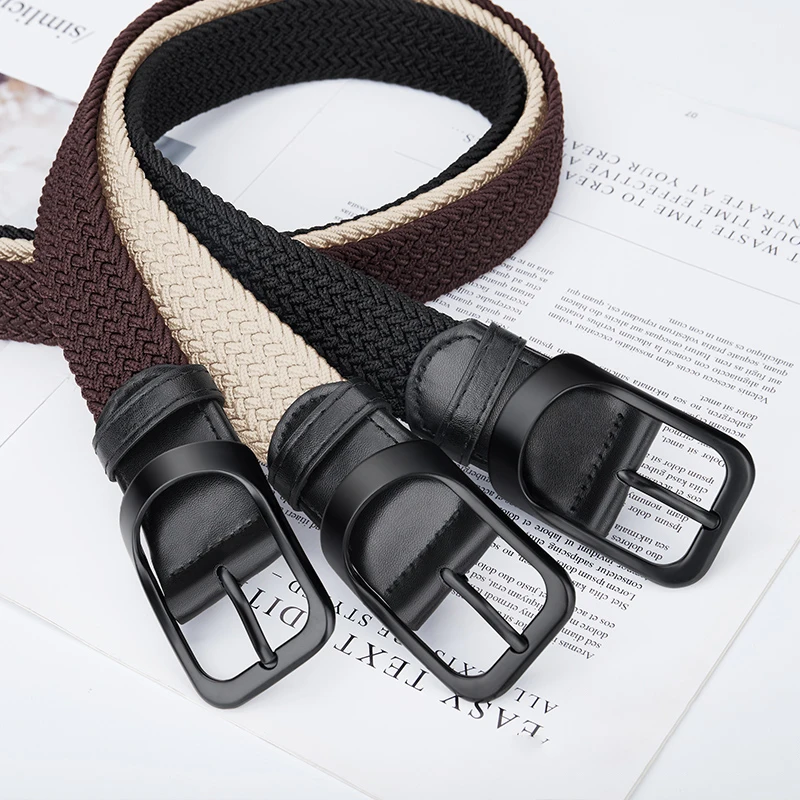 Men's elastic belt Women's elastic belts Fashion Minimalist Belt with Jeans Outdoor Sports Pin Buckle Unisex Belt