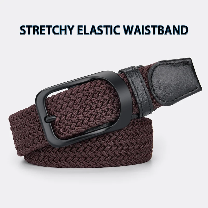 Men's elastic belt Women's elastic belts Fashion Minimalist Belt with Jeans Outdoor Sports Pin Buckle Unisex Belt