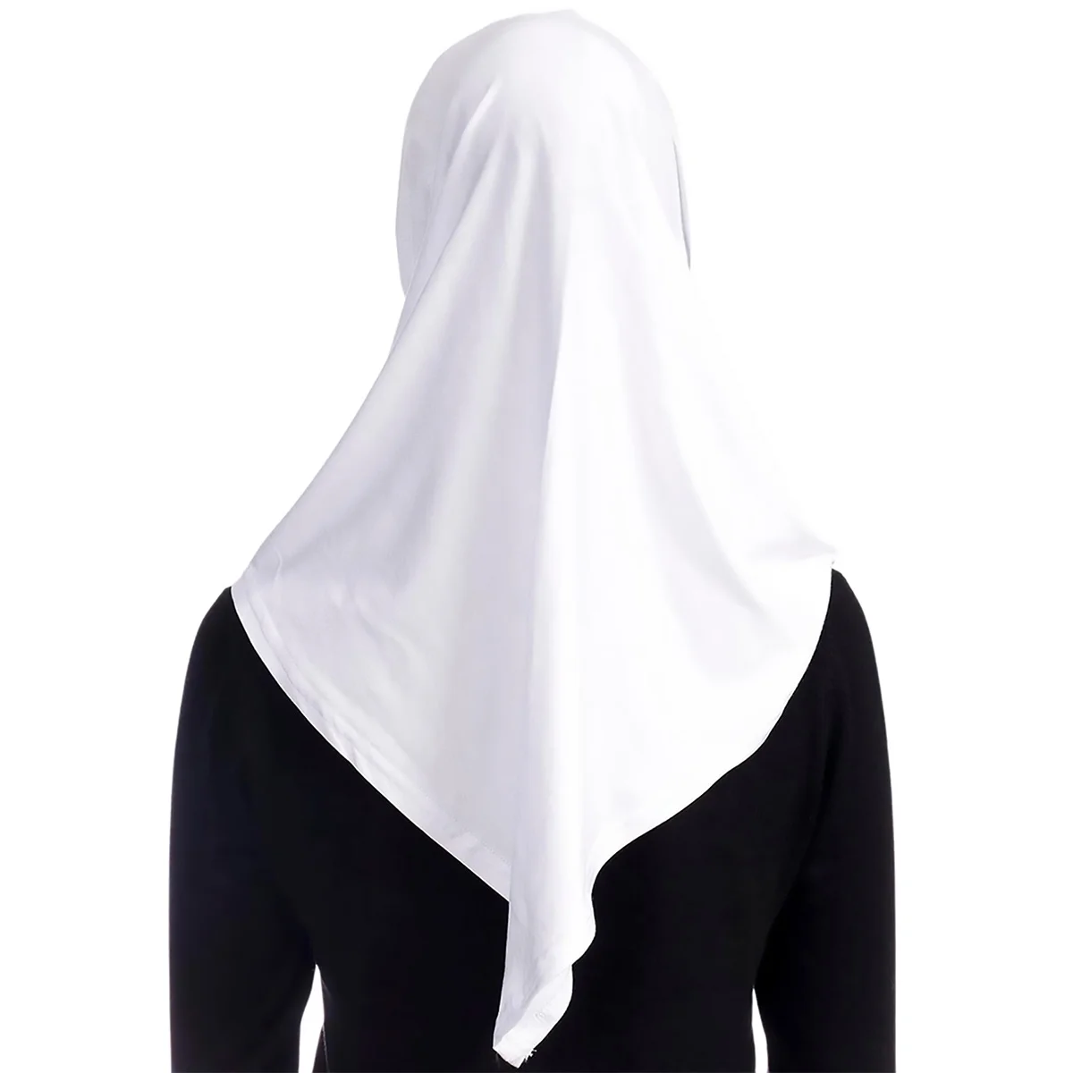 New Ready To Go Wear Instant Hijab for Women Solid Color Hemp Headscarf Neck Cover Sports Hijabs Pinless Islam Shawls and Wraps