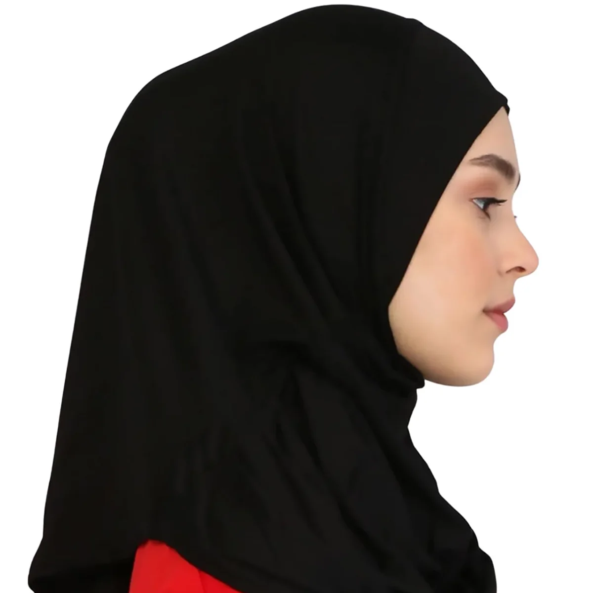 New Ready To Go Wear Instant Hijab for Women Solid Color Hemp Headscarf Neck Cover Sports Hijabs Pinless Islam Shawls and Wraps