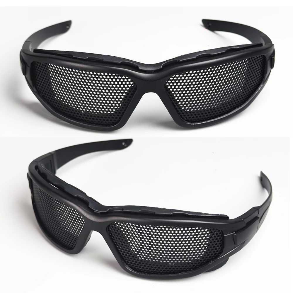 Tactical Glasses Military Goggles Shooting CS Sports Glasses Paintball Hunting Steel Mesh Anti Impact Safety Protective Goggles