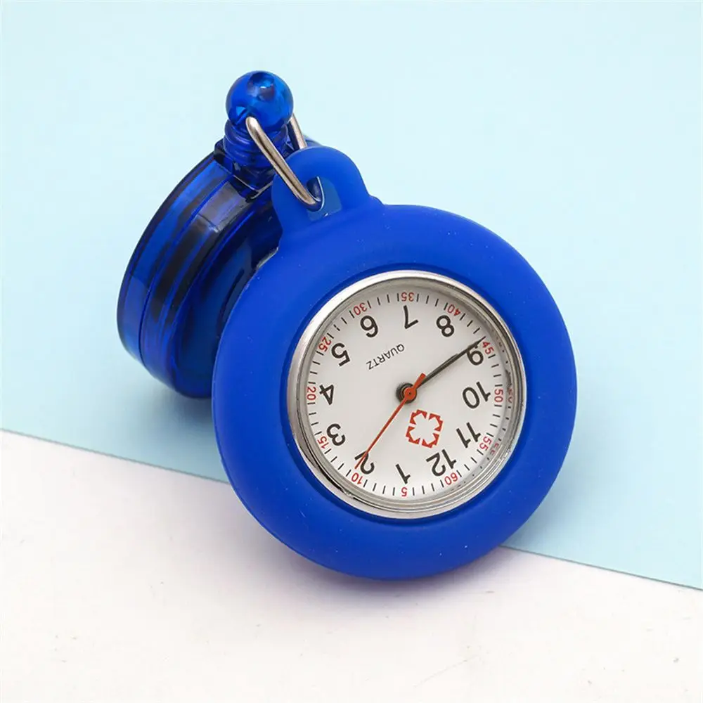 1PC New Retractable Nurse Watch Clip-on Fob Watch Doctor Medical Hanging Brooch Pin Quartz Clock Doctor Nurse Gifts